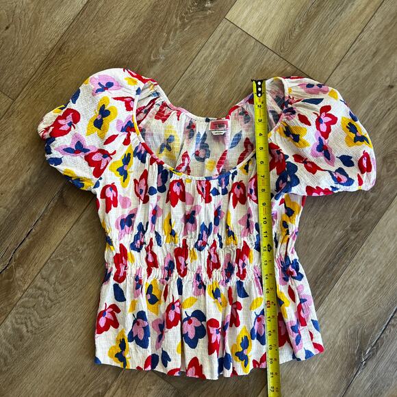 KATE SPADE Women's Summer Flowers Riviera Top Size L - Picture 5 of 9